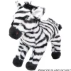 8.5" Animal Den Zebra Plush