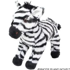 8.5" Animal Den Zebra Plush