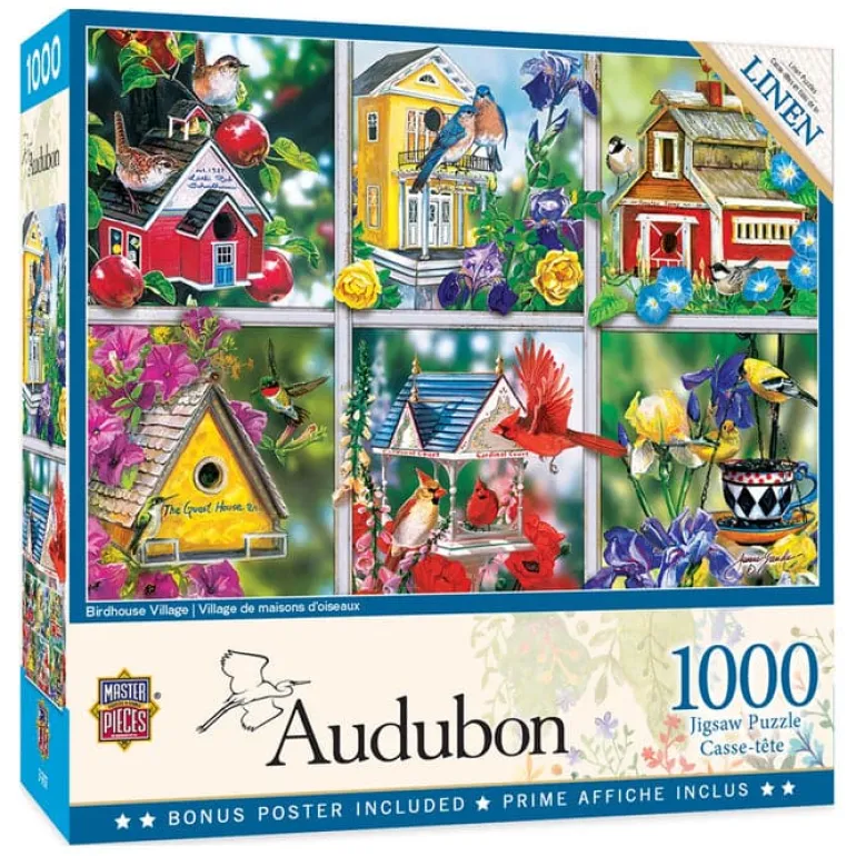 Audubon - Birdhouse Village - 1000 Piece Puzzle