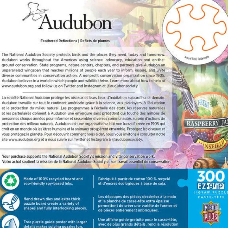 Audubon - Feathered Reflections - 300 Piece EZGrip Puzzle