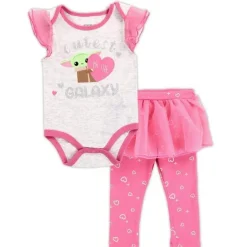 BABY YODA Girls Infant 2PC Tutu Legging Set