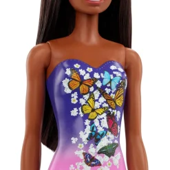 Barbie Beach Doll Dark Hair with Purple Pink Suit