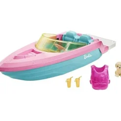 Barbie Boat with Puppy and Accessories