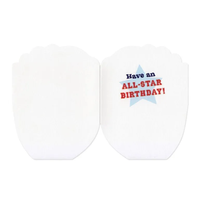 Baseball Glove Die Cut Birthday Cards