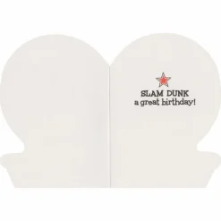 Basketball Die Cut Birthday Card