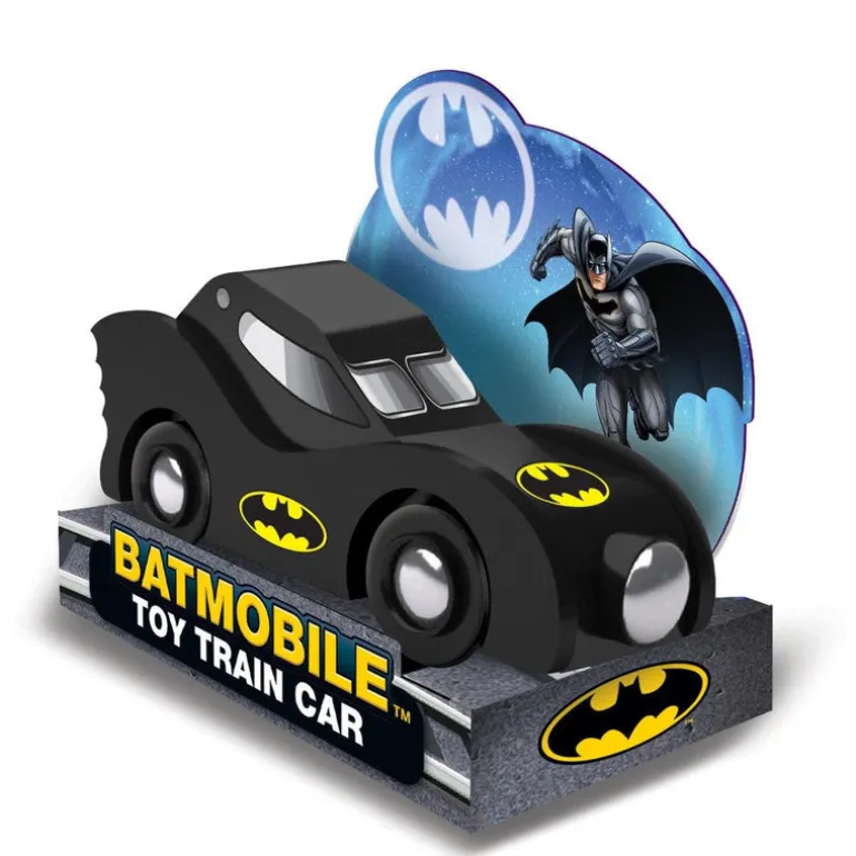 Batman Batmobile Wood Toy Train