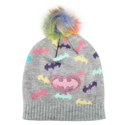 Batman Youth Glitter Pom Beanie