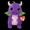 Bean Boo's - Daphne the Purple Dragon - 6" Small