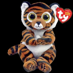 Beanie Bellie - Clawdia Black Striped Brown Tiger - Small 8"