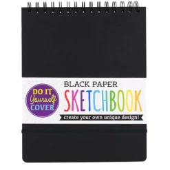 Black DIY Cover Sketchbook - Large