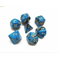Blended 7 Dice Set with Bag