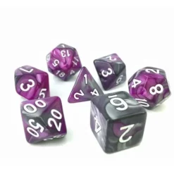 Blended 7 Dice Set with Bag
