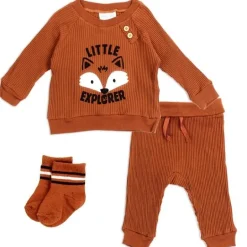 BLOOMIN BABY Boys Newborn 3PC Ribbed Set