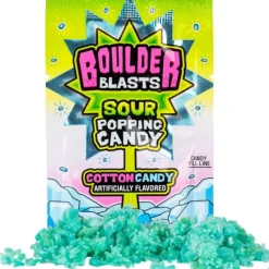 Boulder Blast Sour Cotton Candy Popping Candy - Single