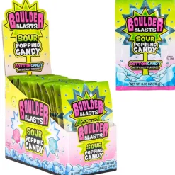 Boulder Blast Sour Cotton Candy Popping Candy - Single
