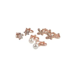 Boutique Dazzle Clip On Earrings, 3 Pairs