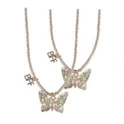 Butterfly BFF Share & Tear Necklace Set (2 pcs)