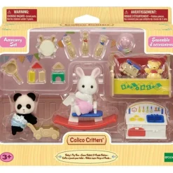 Calico Critters Baby's Toy Box - Snow Rabbit & Panda!