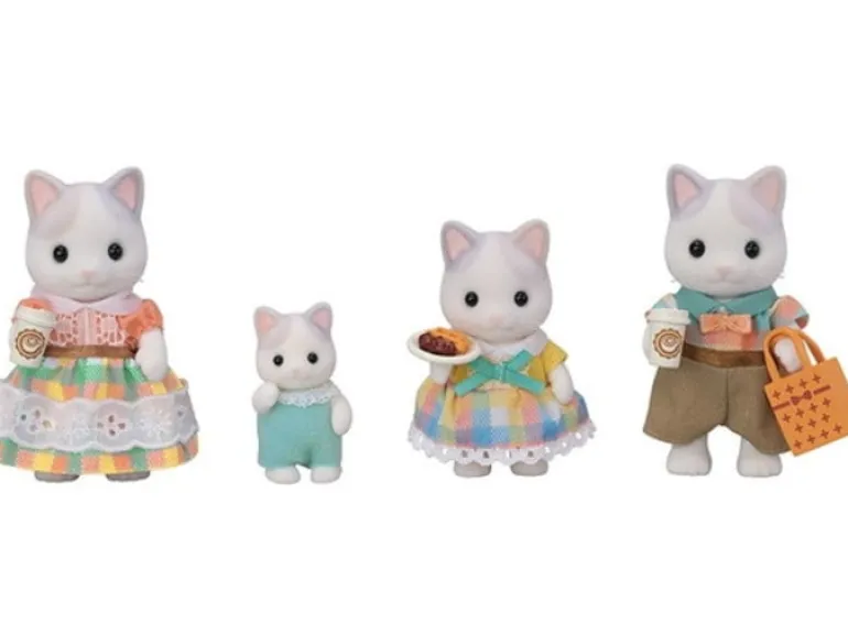 Calico Critters Latte Cat Family