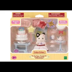 Calico Critters Party Time - Tuxedo Cat Girl