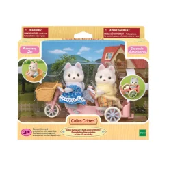 Calico Critters Tandem Cycling Set Husky Sister and Brother