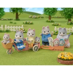 Calico Critters Tandem Cycling Set Husky Sister and Brother