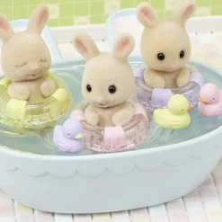 Calico Critters Triplets Baby Bathtime Set