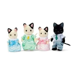 Calico Critters Tuxedo Cat Family