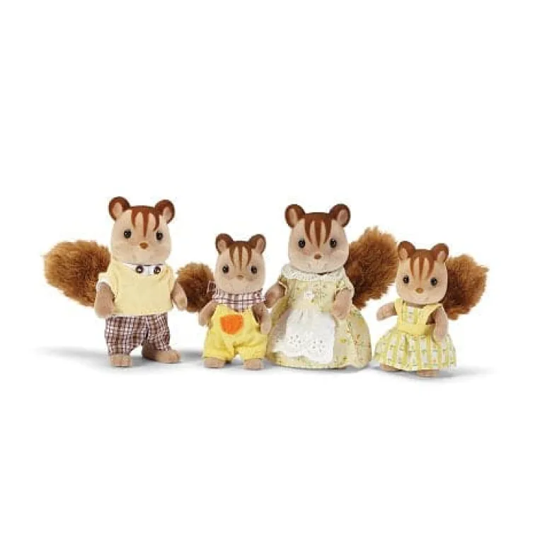 Calico Critters Walnut Squirrel Family