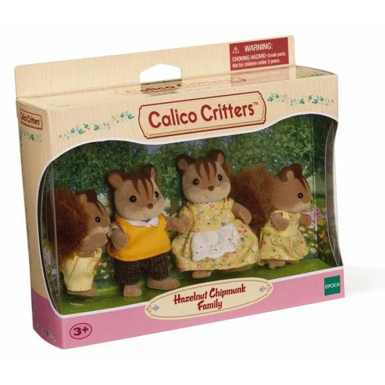 Calico Critters Walnut Squirrel Family