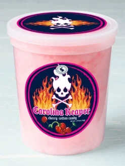 Carolina Reaper Cherry Cotton Candy