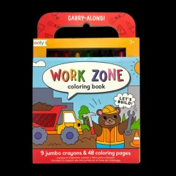 Carry Along Crayon & Coloring Book Kit - Work Zone