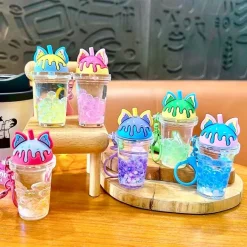 Cat Top Boba Floaty Key Charm