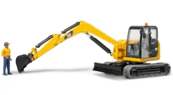 CATERPILLAR Mini Excavator with worker