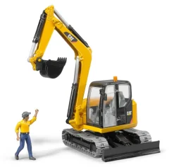 CATERPILLAR Mini Excavator with worker