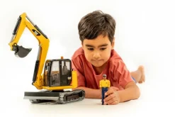 CATERPILLAR Mini Excavator with worker