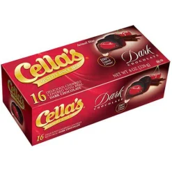 Cella's Dark Chocolate Covered Cherries 8 oz. Box
