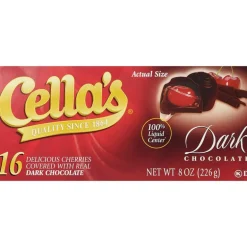 Cella's Dark Chocolate Covered Cherries 8 oz. Box