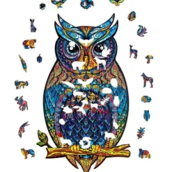 Charming Owl Wooden Puzzle