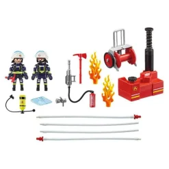 City Action - Firefighters with Water Pump
