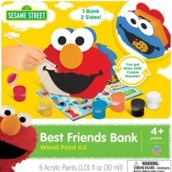 Classic Wood Paint Kit - Sesame Street Best Friends Bank