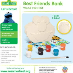 Classic Wood Paint Kit - Sesame Street Best Friends Bank