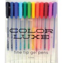 Color Luxe Colored Gel Pens - Set of 12