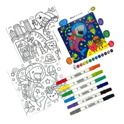 Colortopia Color By Number Paint Marker Kit - Epic Adventures