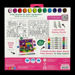 Colortopia Color By Number Paint Marker Kit - Unicorn Friends
