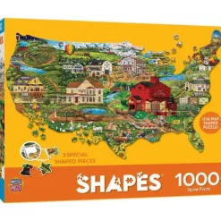 Contours - America the Beautiful - 1000 Piece Shaped Puzzle