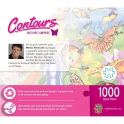 Contours - Butterfly Surprise - 1000 Piece Shaped Puzzle