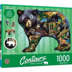 Contours - Wildlife of the Woods - 1000 Piece Shaped Puzzle