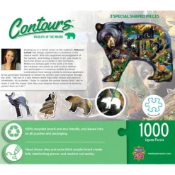 Contours - Wildlife of the Woods - 1000 Piece Shaped Puzzle