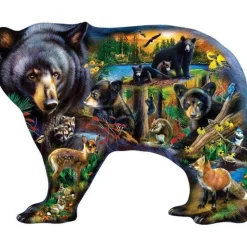 Contours - Wildlife of the Woods - 1000 Piece Shaped Puzzle